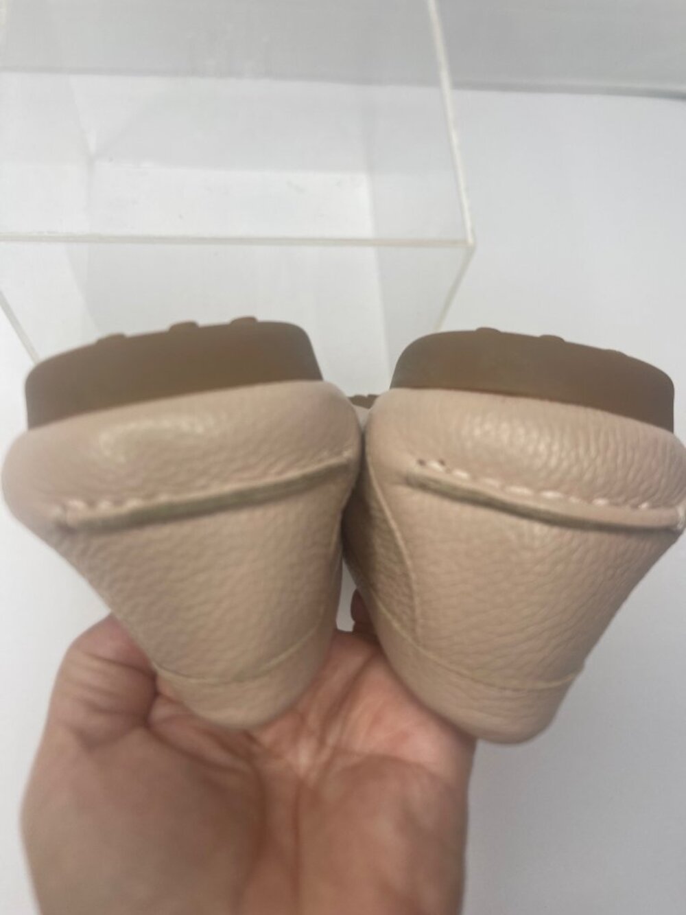 Kate Spade Cheshire Tie Pebbled Leather Loafer Moccasin Shoes Rose Size 8B Chic - Picture 7 of 9